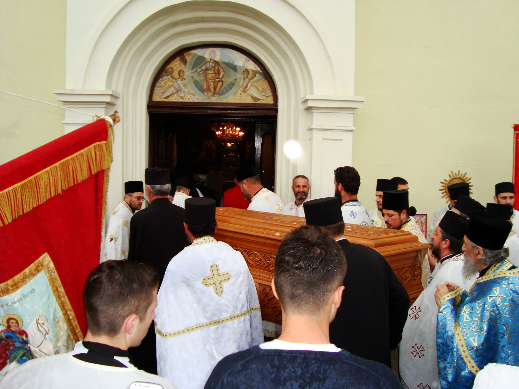 Doček moštiju Svetog Nikolaja Žičkog