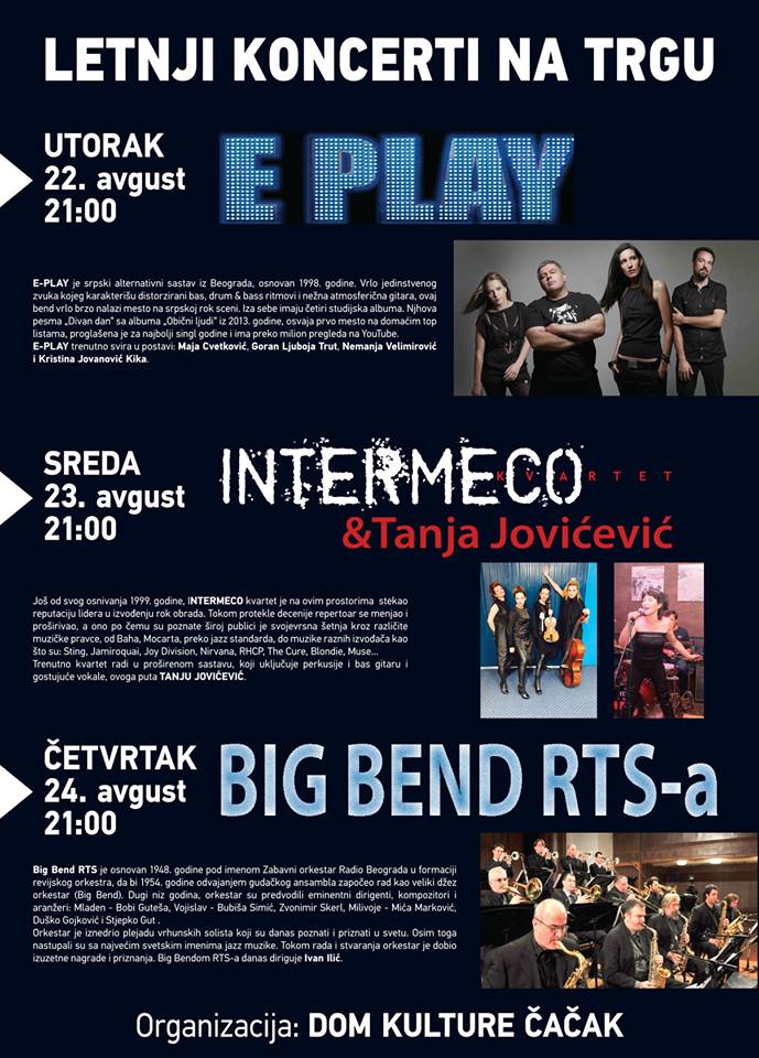 letnji koncerti na trgu