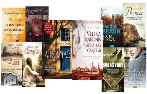 Najčitanije knjige u Pozajmnom odeljenju za odrasle